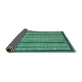 thumbnail image 2 of Ahgly Company Indoor Rectangle Oriental Turquoise Blue Modern Area Rugs, 6' x 9', 2 of 4