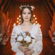 thumbnail image 4 of KAKOWELY Diadema de novia Diadema de flores Tocado de novia de flores para boda Diadema de boda, 4 of 5