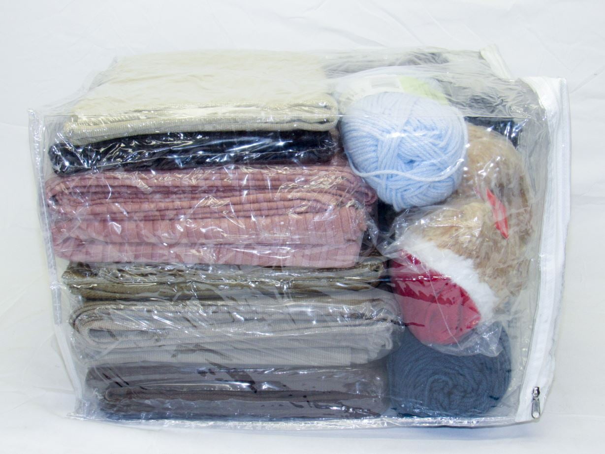 Oreh Homewares Heavy Duty Vinyl Zippered Storage Bags, Clear, 5-Pack