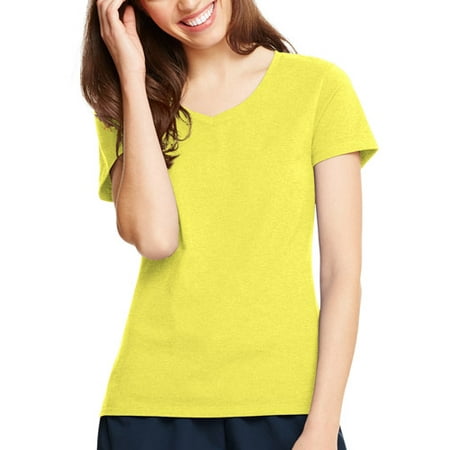 Hanes Women's Plus-Size X-temp Short Sleeve V-neck - Walmart.com