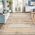 thumbnail image 4 of Ultrug Soft Boho Area Rug Moroccan Geometric Rugs Washable Carpet for Bedroom Living Room Home Decor,6'x9',Yellow, 4 of 7
