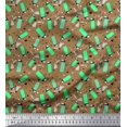 thumbnail image 1 of Soimoi Velvet Fabric Heart & Lighter Men Printed Craft Fabric by The Yard 58 Inch Wide, 1 of 3