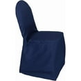thumbnail image 2 of Your Chair Covers - Polyester Chair Cover Navy Blue for Wedding, Party, Birthday, Patio, etc., 2 of 5
