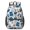 Police and Vest White Pattern, variant on Police and Vest White Pattern 17" Waterproof Oxford School Backpacks for Teens, S-Shape Padded Straps, for School, Travel, Hiking, Camping