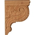 thumbnail image 3 of Ekena Millwork 3 1/2"W x 9"D x 12"H Medium Hudson Acanthus Wood Corbel, Cherry, 3 of 4
