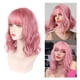 thumbnail image 5 of Peluca Con Flequillo, Peluca Ondulada De Pelucas Bob Cortas Pelucas De Cabello Sintético Hasta La Longitud De Los Hombros Cortas Pelucas Resistentes Al Calor Para Ropa De Cosplay, 5 of 8