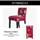 thumbnail image 4 of Nvzi Chair Covers for Dining Room 6 Pack Dining Kitchen Chair Cover Set of 6,Stretchable Parson Chair Covers Slipcover(6 Pack,Printed Flower Pattern), 4 of 4