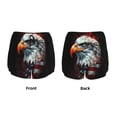 thumbnail image 3 of Pofeuu USA Bald Eagle Print Women's Athletic Shorts Running Workout Shorts Tummy Control Quick Dry Gym Shorts with Pockets Double layer sports shorts-, 3 of 7
