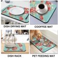 thumbnail image 5 of Washable Quick Dish Drying Mats Non-Slip Coffee Maker Mat For Kitchen Counter Home Coffee Bar Pad 23.5''''x15.5'''', black-2, 5 of 5