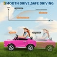 thumbnail image 6 of 24V 2 Seater Kids Ride On Electric Car Shelby GT350 with Remote Control, Safety Belt, LED Lights, 3 Speeds, Pink, 6 of 8