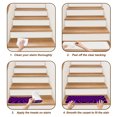 thumbnail image 6 of Purple Checker Stair Treads Non Slip for Steps Modern Abstract Deep Purple Tunnel Mosaic Cubes 15 Pcs Reusable Adhesive Stair Runner Mats for Dogs Elders Carpet Treads Rugs for Staircase 8x30 In, 6 of 9
