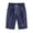 Navy, variant on Gkeoshab Shorts for Women Women's Summer Cotton High Waist Shorts Plus Size Tie Knot Design Breathable Beach Style with Pockets Loose Fit Knee Length