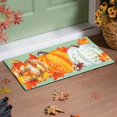 thumbnail image 2 of Evergreen Fall Pumpkins Sassafras Estate Door Mats, 30 x 18 Inches Sassafras Fall Doormats for Front Door Outdoor Entrance, Indoor Welcome Mats for Entryway, 2 of 5
