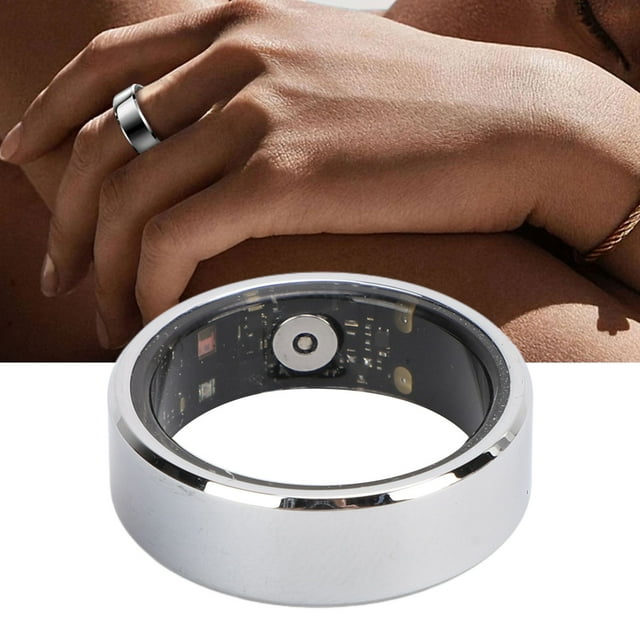 Smart Ring for Men and Women, IP68 Waterproof Fitness Tracker with Charging Case, Health Step Sleep Monitoring, Fashionable Sport Smart Rings, APP for IOS &