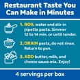 thumbnail image 6 of Kraft Mac and Cheese Restaurant Edition Macaroni and Cheese, 1 Box, for Easy Mealtime Solutions, Romano Cacio e Pepe Flavored, Made with Real Cheese, 9.5 oz, 6 of 15
