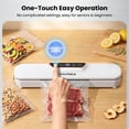 thumbnail image 4 of VAVSEA Vacuum Sealer, 62Kpa Food Sealer Machines with 4 Modes, Dry/Draw/Seal/Vac and 10Pcs Bags Starter Kit for Dry & Moist Food Storage Sous Vide for Kitchen, 4 of 10