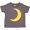 Charcoal Grey, variant on Inktastic Cute Yellow Moon Boys or Girls Toddler T-Shirt