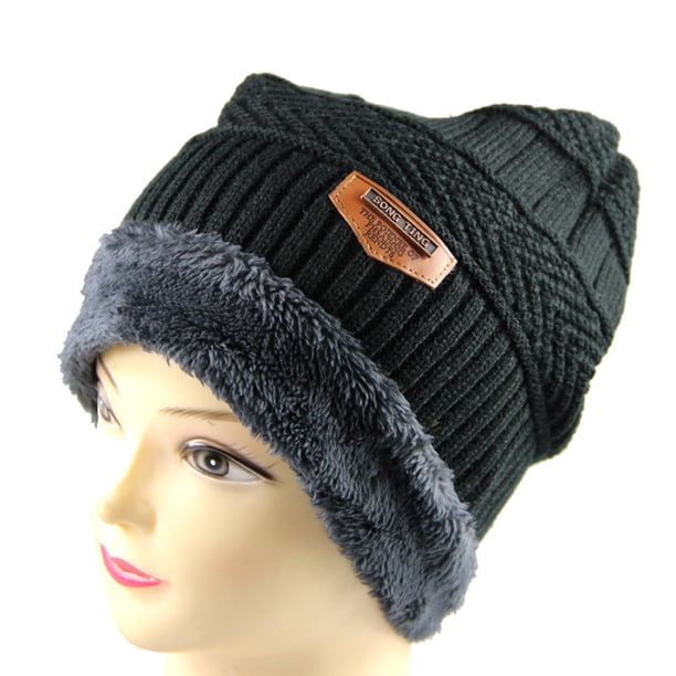 Sombrero de punto cálido de invierno para hombres Gorro de punto cálido suave Abanopi Sombrero tejido