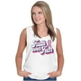 thumbnail image 3 of Faith Over Fear Cancer Awareness BCA Tank Top Tee Shirt Women Brisco Brands S, 3 of 6