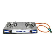 Portable 2 DOUBLE Burners Stove Range Propane Gas Stove 20,000 BTU