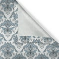 thumbnail image 5 of Ambesonne Winter Grommet Curtain, Classical Floral Damask, 50" x 96", Pale Blue White Grey, 5 of 6