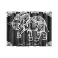 thumbnail image 2 of CADecor Elephant Mandala Window Treatment Panel Curtains Window Curtain Kitchen Curtain,Two Piece 26x39 Inches, 2 of 4