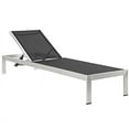 thumbnail image 5 of Modway Shore Aluminum Patio Chaise Lounge in Silver and Turquoise (Set of 4), 5 of 7