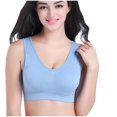 thumbnail image 4 of Womens Sports Bras 5-Pack Seamless Sports Bra Wirefree Yoga Bra With Removable Pads Sport Bras for Women Multicolor XL, 4 of 8