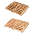 thumbnail image 3 of Natural Wooden Foot Roller Massager with 5 Rows of Nails – Portable Reflexology Tool for Pressure Point Relief, Blood Circulation & Relaxation – Ideal for Running, Fitness & Daily Wellness Care, 3 of 6