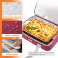thumbnail image 3 of Lifewit Expandable Insulated Casserole Carrier for Hot or Cold Food, Double Decker Food Bag Lasagna Holder Carry Tote for Potluck Parties/Picnic/Cookouts, Fits 9"x13" Baking Dish, Red, 3 of 9