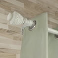 thumbnail image 3 of Domovina Lena 1" Faux Wood Curtain Rod-Color:Pearl White,Size:48-84", 3 of 3