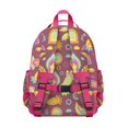 thumbnail image 2 of Vintage Floral Geometric Pattern Toddler Backpack Adjustable Padded Straps Chest Strap Water-Resistant Bookbag, 2 of 2