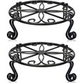 thumbnail image 1 of Black Plant Stand for Flower Pot Heavy Duty Potted Holder Indoor Outdoor Metal Rustproof Iron Garden Container Round Supports Rack for Planter Bronze, 1 of 6