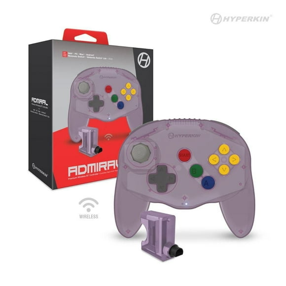 Contrôleur Bluetooth Hyperkin Admiral Premium pour N64® (violet améthyste)