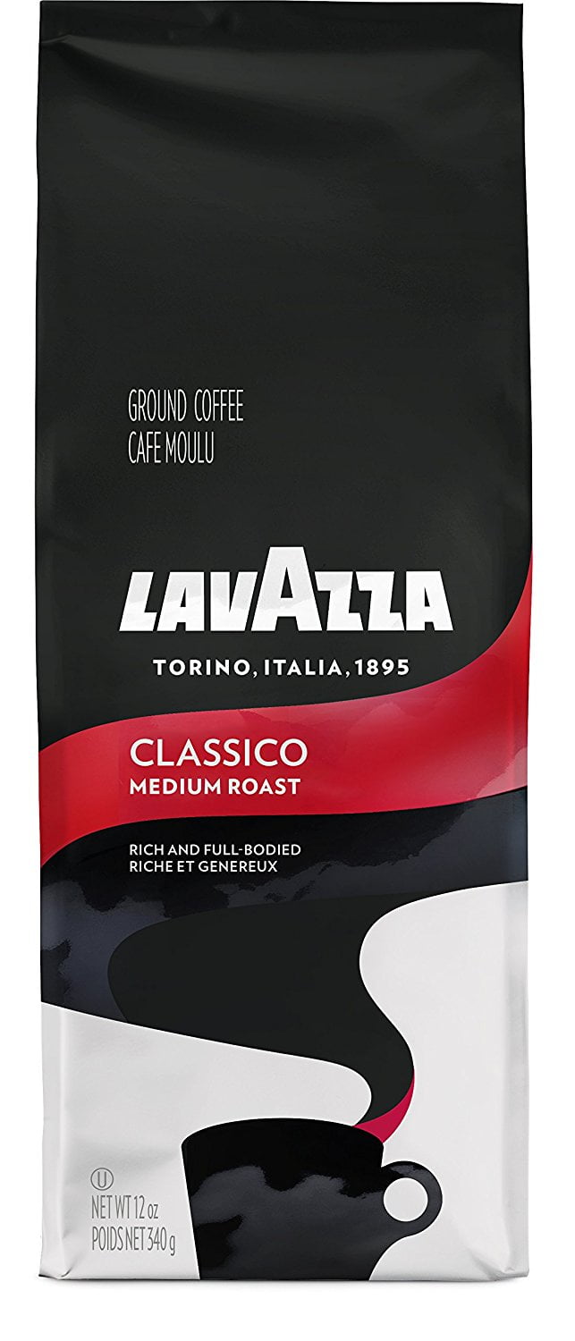 Lavazza Classico Ground Coffee, Medium Roast, 12-Oz Bag