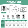 thumbnail image 2 of 10PCS Stainless Steel Cable Clamps, 316 Stainless Steel Cable Clamps with Hexagonal Screw Wrench, Rope Clamp for Wire Rope, Clothesline Tensioner, Cable Tensioner, 3mm M8, 2 of 5
