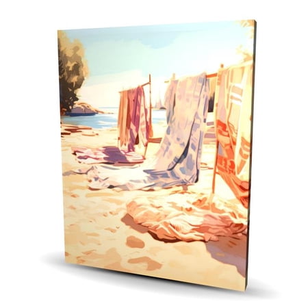 Pictorem C1RC4860EIDBJS 48 x 60 in. Warm Sands - Blue Canvas Wall Art for Stunning Home Decor Ideas