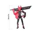 thumbnail image 2 of Collectible Red Articulated 3D Printed Ghost Samurai Warrior Action Figure Assembly Model Kit, 2 of 7