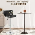 thumbnail image 2 of PurelyGoods  Bar Stools Set of 2, Counter Height Adjustable Bar Stools with Back Bar Stool PU Leather Swivel Bar Stool Kitchen Counter Bar Stools Dining Chairs, 2 of 7