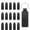 Black, variant on Leather Keychain Blanks Bulk Rectangle Laser Engraving Kit Brown -
