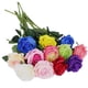 thumbnail image 4 of 10 piezas de flores de seda de rosas artificiales, ramos de novia de rosas florecientes falsas para boda oso de fresa  Hogar, 4 of 5