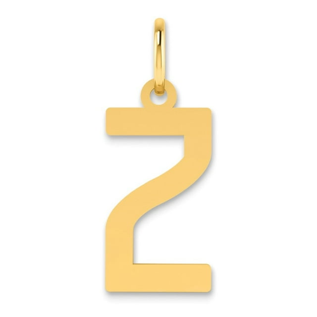 Diamond2Deal 14K Pendentif Initiale Lettre Z en Or Jaune pour Femmes
