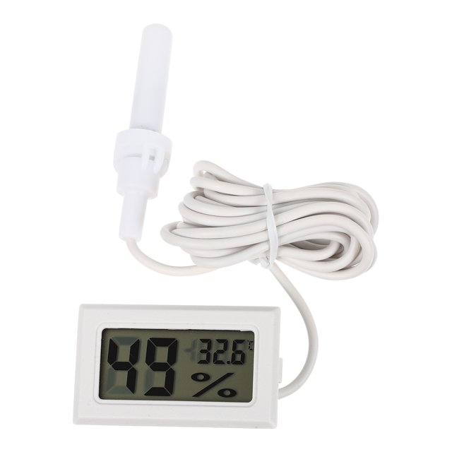 SHOWERORO 1Set White Room Thermometer and Humidity Recorder for Indoor Use