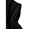 thumbnail image 4 of Women's Leopard Print Wrap Spaghetti Strap Romper Cami Jumpsuit, 4 of 5