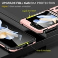 thumbnail image 5 of for Samsung Galaxy Z Flip 5 5G Case with Kickstand, [Military Grade] Built-in 360° Rotate Ring Kickstand Magnetic Protection Cover Case for Samsung Galaxy Z Flip 5 5G 2023, Rosegold, 5 of 9