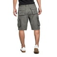 thumbnail image 2 of Men's Cotton Multi Utility Pockets Relaxed Fit Casual Outdoor Army Cargo Shorts (Light Grey, 40), 2 of 3