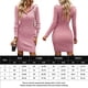 thumbnail image 2 of Vestido Cuello de solapa Vestido elegante Casual Mujer Estilo sexy Ropa de fiesta (Rosa S) Kuymtek Rosa T S para Mujer, 2 of 7