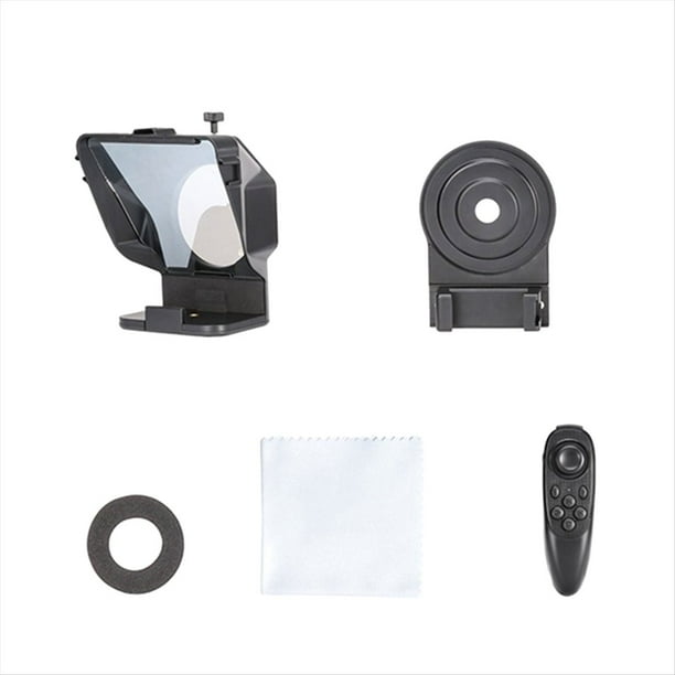 Teleprompter Portátil para Teléfonos Inteligentes con Control Remoto, Soporte para Teléfono para Grabación de Video y Transmisión en