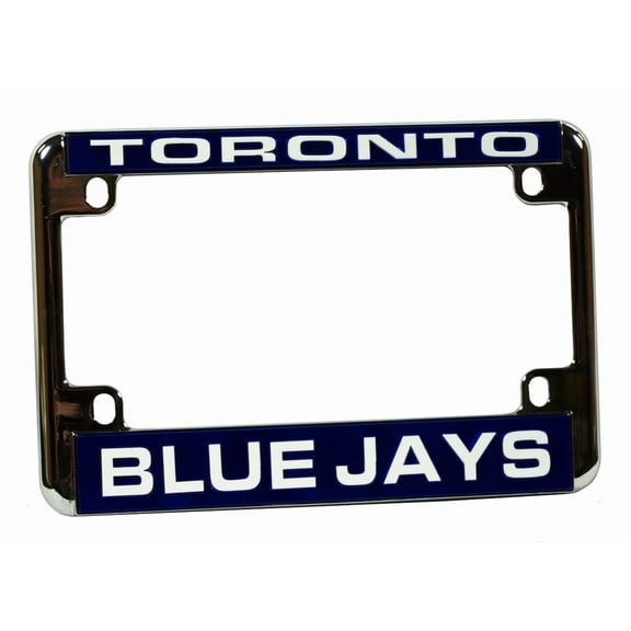 Toronto MLB Baseball Blue Jays Chrome Motorcycle, RV or Trailer License Plate Frame