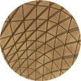 thumbnail image 1 of Ahgly Company Machine Washable Indoor Round Transitional Saddle Brown Area Rugs, 5' Round, 1 of 7